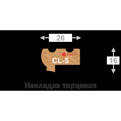 CL-5 Дуб светлый фактурный